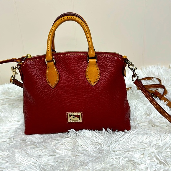 Dooney and Bourke Pebble Grain Domed Satchel / Crossbody - Picture 1 of 12